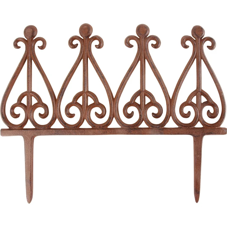 Esschert Design Beetzaun Beeteinfassung Beetbegrenzung Guss Zaun Rankhilfe – Bild 1