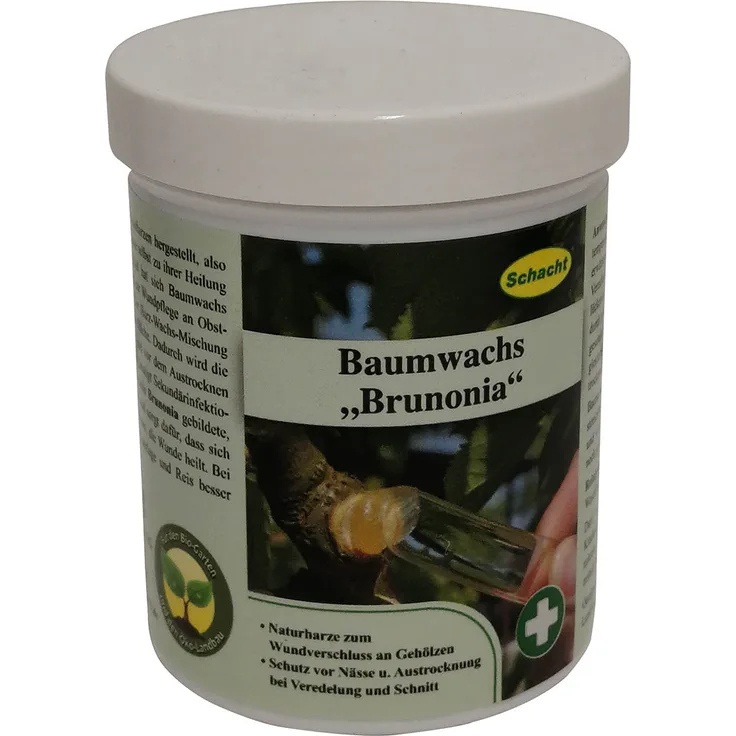 Schacht Brunonia Baumwachs für Obst-Ziergehölzen 125g Dose Naturharz zum Wundverschluss an Gehölzen