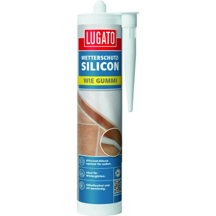 Lugato Wetterschutz-Silicon wie Gummi 310 ml : Transparent
