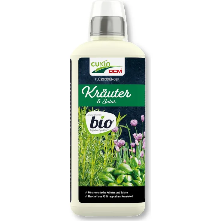 Cuxin Flüssigdünger für Kräuter und Salat Bio, 800 ml