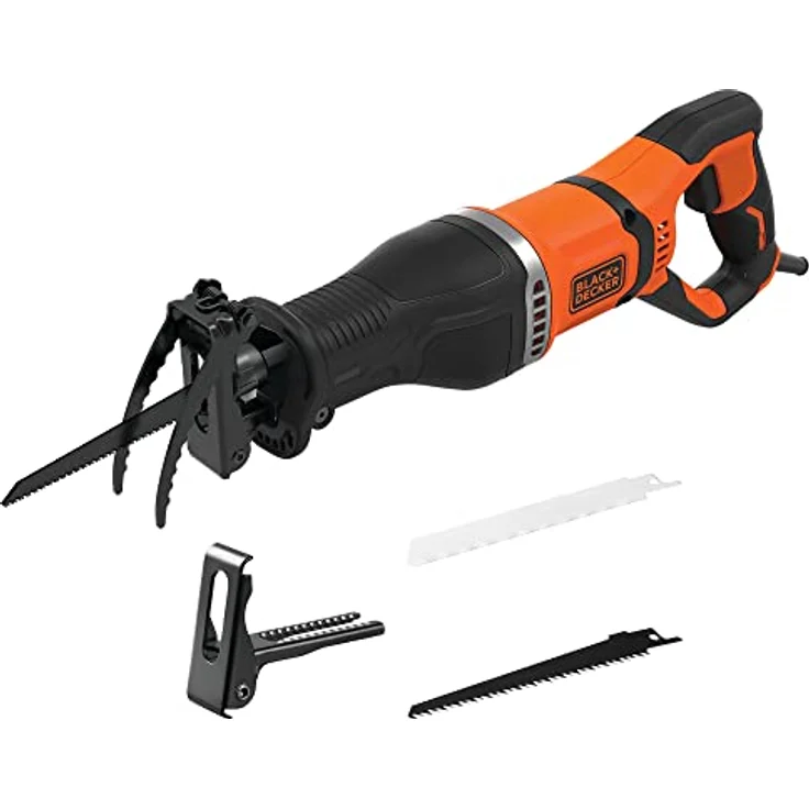 Black und Decker 750 W Säbelsäge BES301 20 mm Hublänge für schnelle Schnitte in Holz Metall & Kunststoff – Bild 1