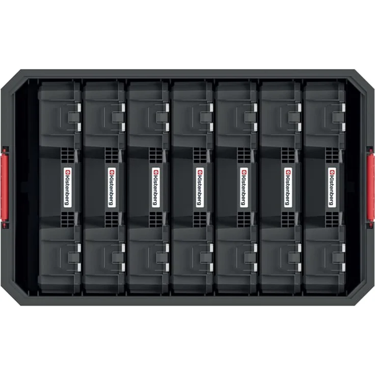 Kistenberg Modular Solution Korb + Box Sortimentskasten Maschinenkoffer Werkzeugkiste Set Kleinteilemagazin Box Korb 7tlg – Bild 4