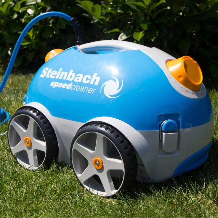 Steinbach Poolrunner Poolroboter automatischer Bodensauger Speedcleaner 21 cm Arbeitsbreite, 15 m³/h, 15 m/min, 12 m Kabellänge – Bild 2