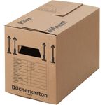 BB-Verpackungen 10 x Bücherkarton Profi 493 x 288 x 334 mm (stabil 2-wellig, 40 kg Traglast, Bücherkiste aus recycelter Pappe)
