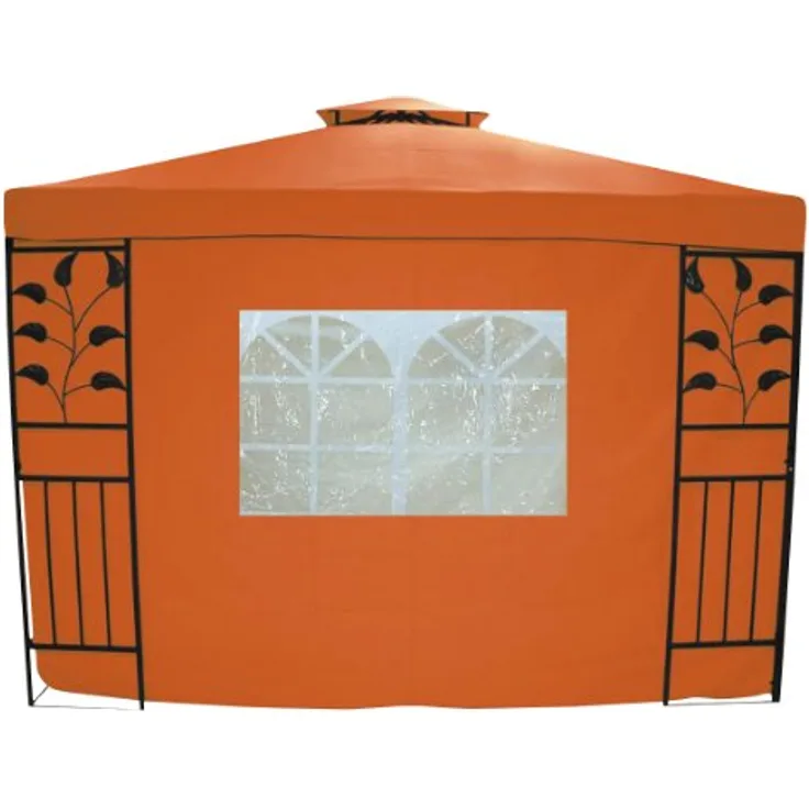 TESTRUT 2 Seitenwände für Pavillon Livorno, mit Fenster, 2 x 3 m, in terra