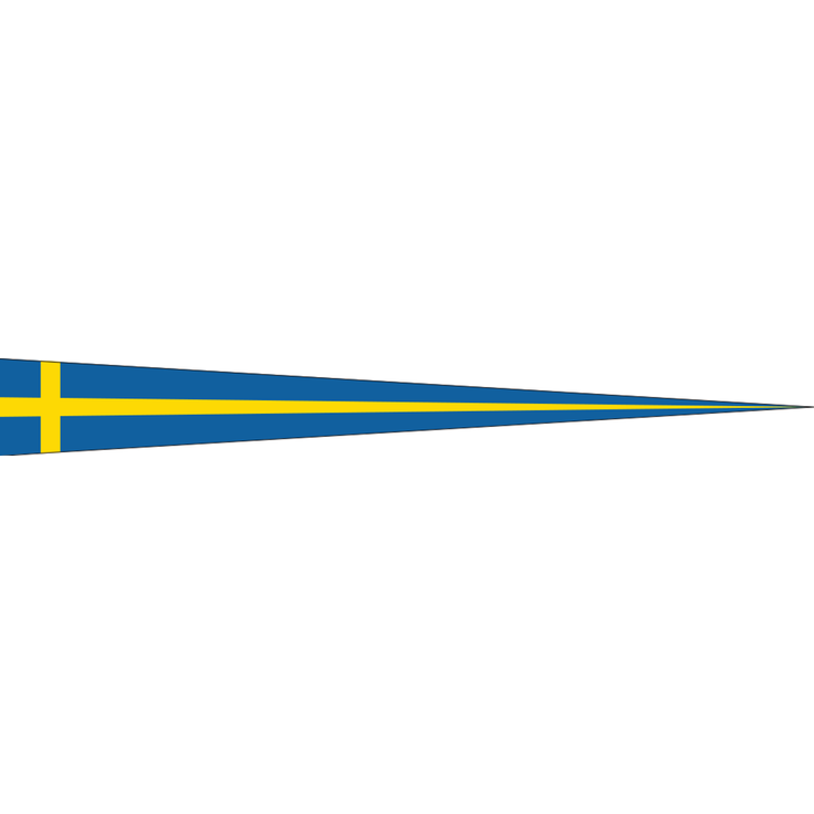 Wimpel Schweden 160 g/m² ca. 40 x 400 cm