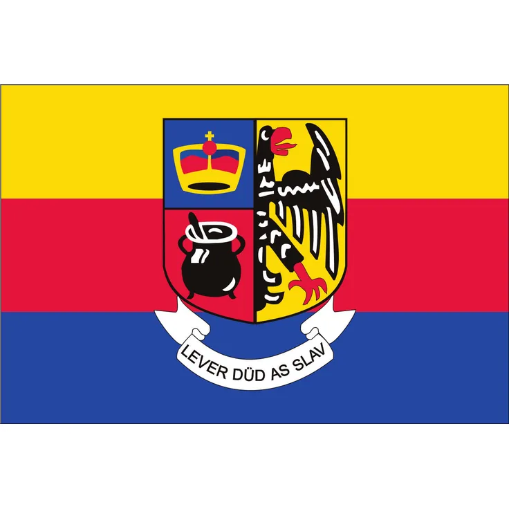 Flagge Nordfriesland mit Wappen 160 g/m² ca. 20 x 30 cm