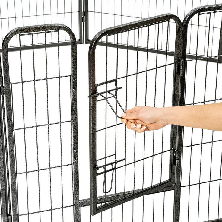 tectake Welpenauslauf 8-eckig - 80 cm – Bild 2