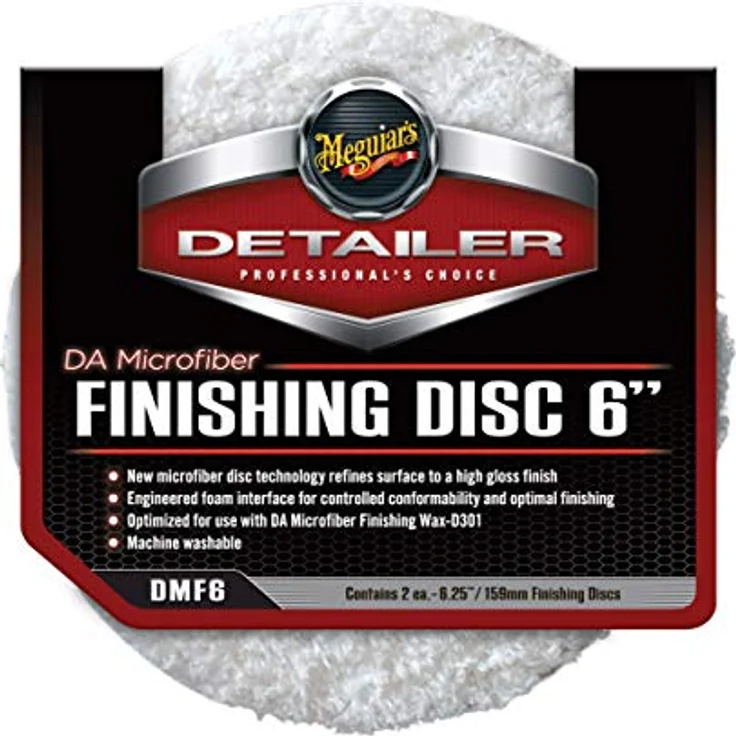 Meguiar's DA Microfiber Finishing Pad 6'' DMF6, Ø160mm, 2Stk. – Bild 1