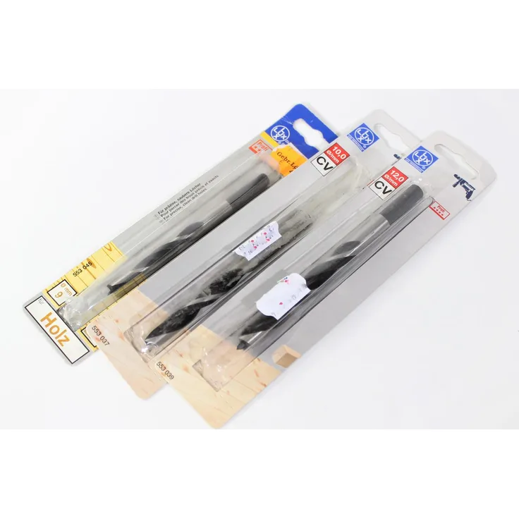 LUX Holzbohrer Set 3-teilig ø 9,10 und 12 mm CV Bohrer bohren Handwerk Werkzeug