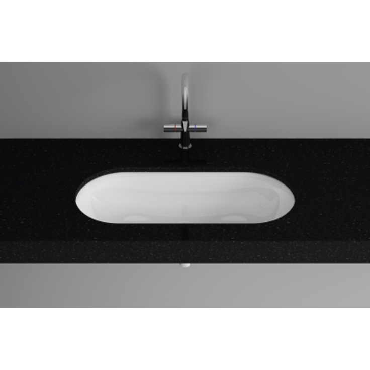 Bette Comodo Unterbau-Waschtisch, ohne Hahnloch, A218, 774 x 380 mm, Farbe: Weiß mit BetteGlasur Plus - A218-000,PW