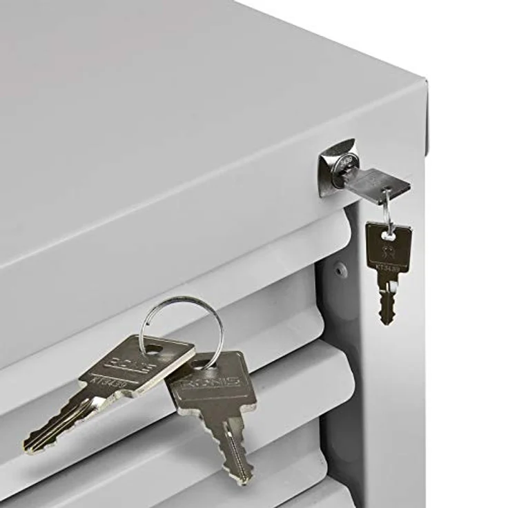 Schubladenschrank - Werkzeugschrank mammut, 6 Schubladen, RAL 7035 – Bild 6