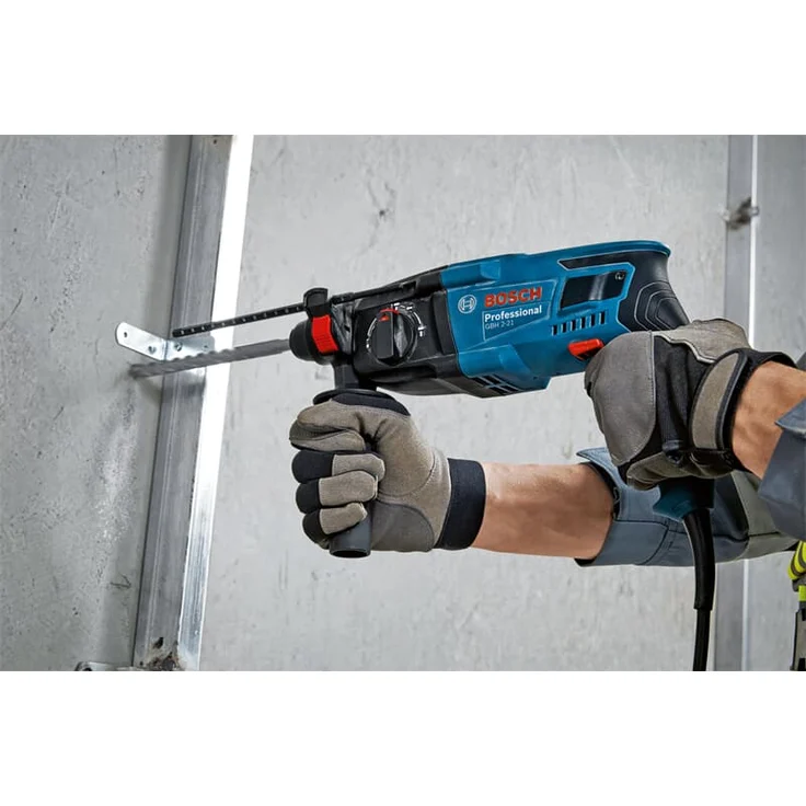 Bosch Professional GBH 2-21 SDS-Plus Bohrhammer inkl. 3 tlg. Bohrersatz und Handwerkerkoffer – Bild 6