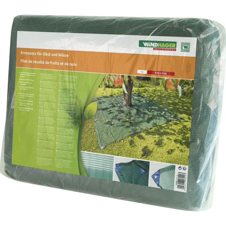 Windhager Erntenetz für Obst und Nüsse, 4x4m – Bild 1