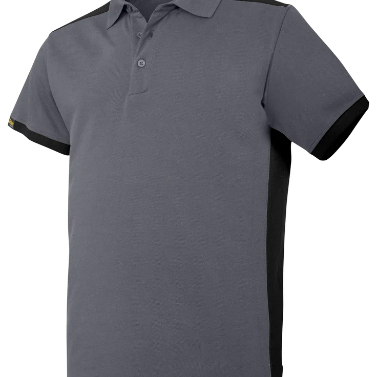 Snickers Workwear 2715 AllroundWork Polo-Shirt, Stahlgrau-schwarz, Gr.L – Bild 5