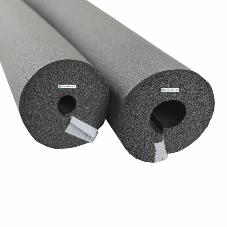 Scorprotect ® Selbstklebende Kautschuk Rohrisolierung 2m Stange Heizung Sanitär GRAU : 15 mm Rohr x 11,0 mm Isolierstärke