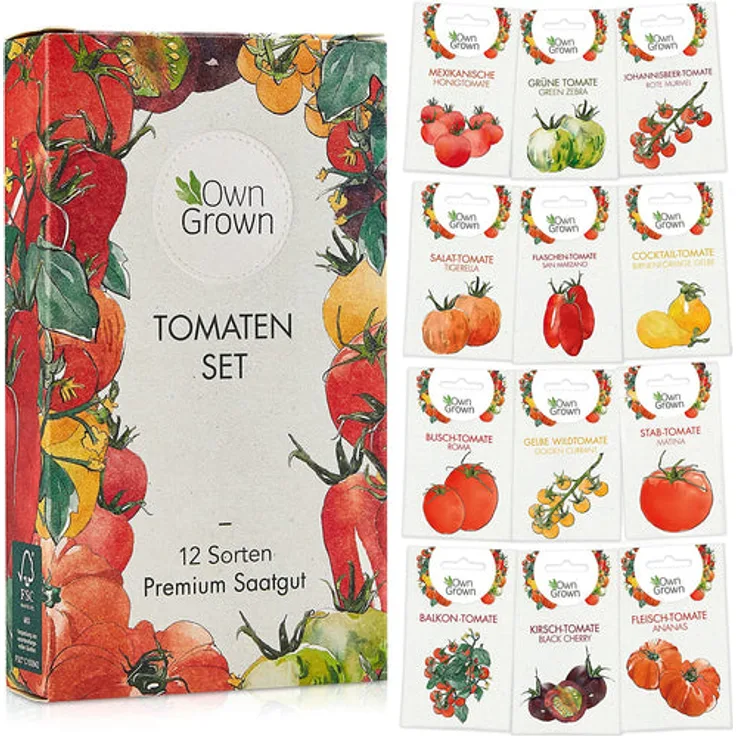 Tomaten Samen Set Mit 12 Sorten Tomatensamen Für Garten Und Balkon Tomaten