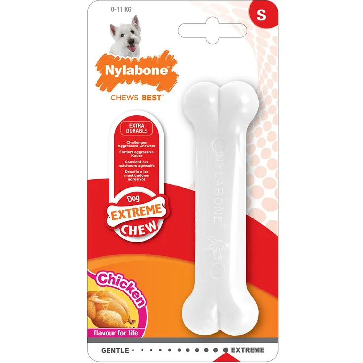 Nylabone Dura Chew Kauknochen Hühnchen-Geschmack S