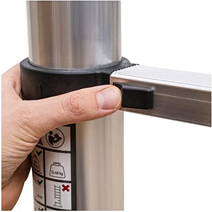 STIER Teleskopleiter Premium+ 3,8 m 13 Sprossen – Bild 3