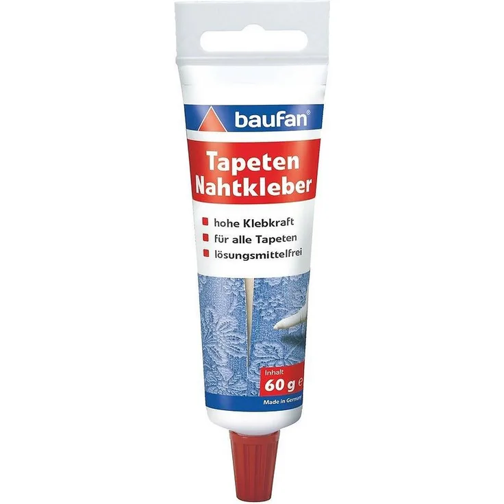 Baufan Nahtkleber lösungsmittelfreier Tapetenkleber zum Nachkleben offener Tapetennäht an kritischen Stellen 60g