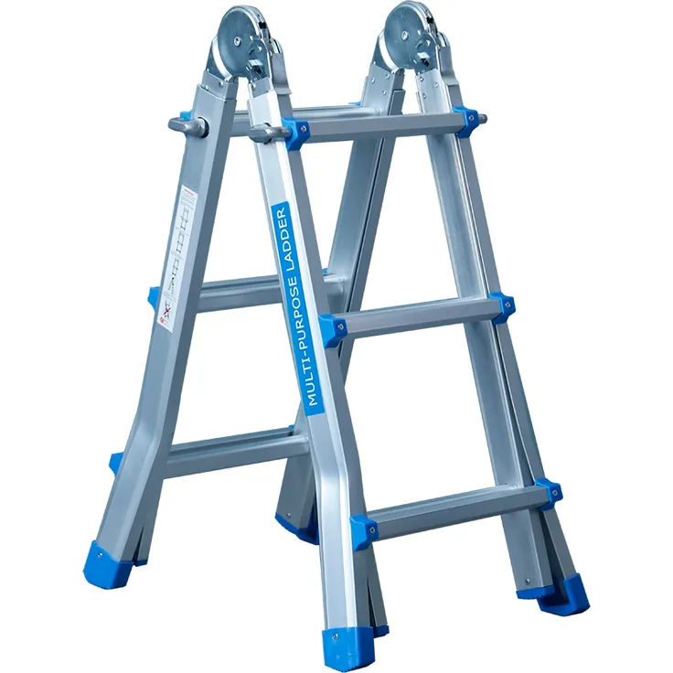 Klappleiter Teleskopleiter Stehleiter 4 x 3 Mehrzweckleiter Alu Leiter
