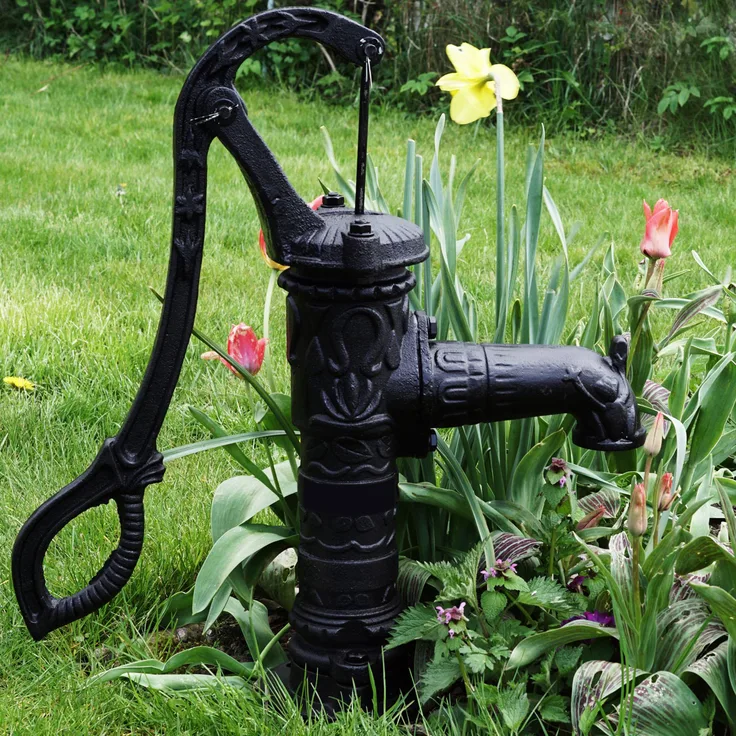 TRUTZHOLM® Antik Schwengelpumpe Gartenpumpe Handschwengelpumpe Handpumpe Nostalgie