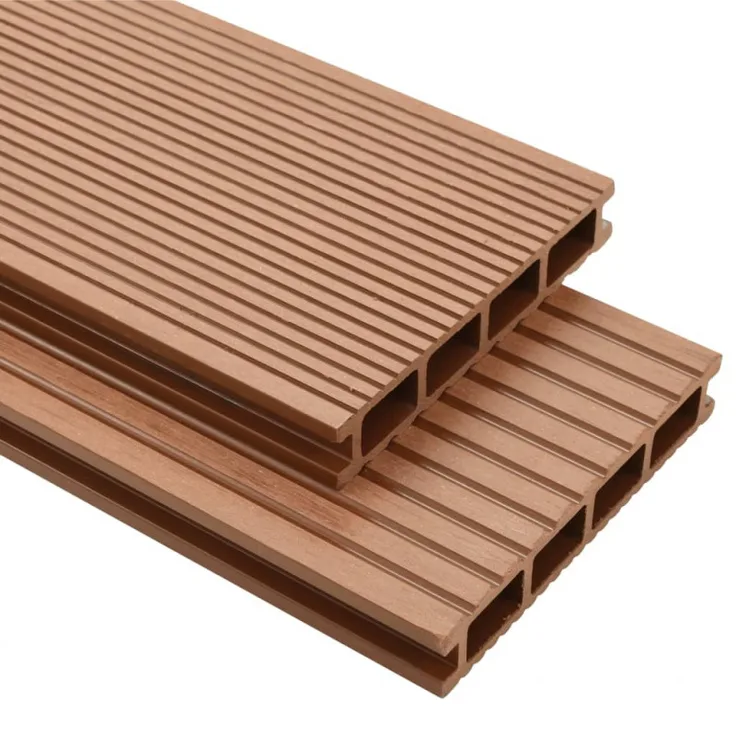 WPC Terrassendielen mit Montagezubehör 40 m² 2,2 m Braun