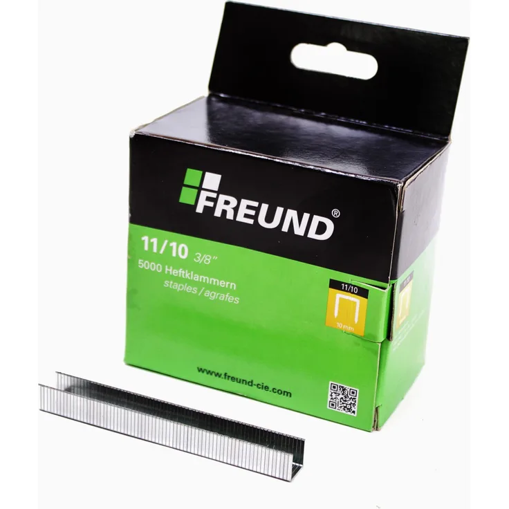 5000 FREUND Heftklammern Nr. 01741011 in 10 mm Klammern Dachdecker Hammertacker