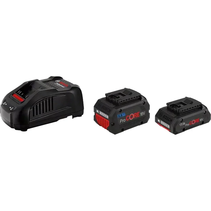 Bosch 2x ProCORE Werkzeugakku 18 V / 4,0 Ah ProCORE Werkzeugakku 18 V / 5,5 Ah Ladegerät GAL 1880 CV, Starter-Set – Bild 2