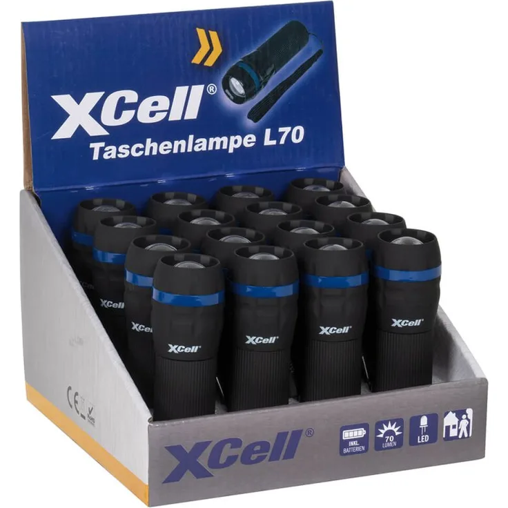 XCell 146363 LED Taschenlampe mit Handschlaufe 4.5h 144g