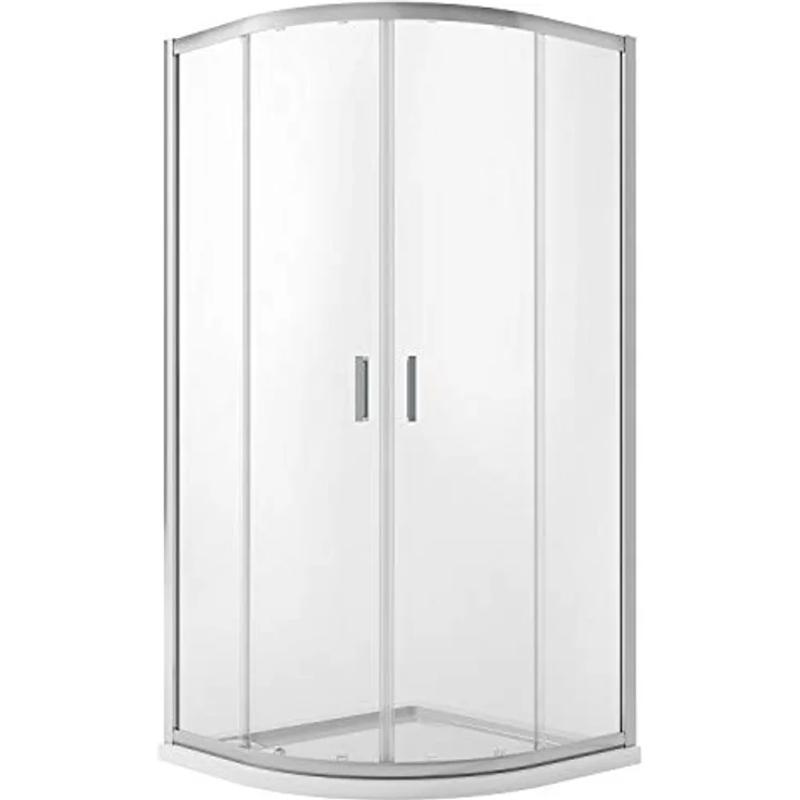 Eckeinstieg Duschkabine Runddusche 80x80 H198 Transparent 6mm Glas Mod. Ready – Bild 1