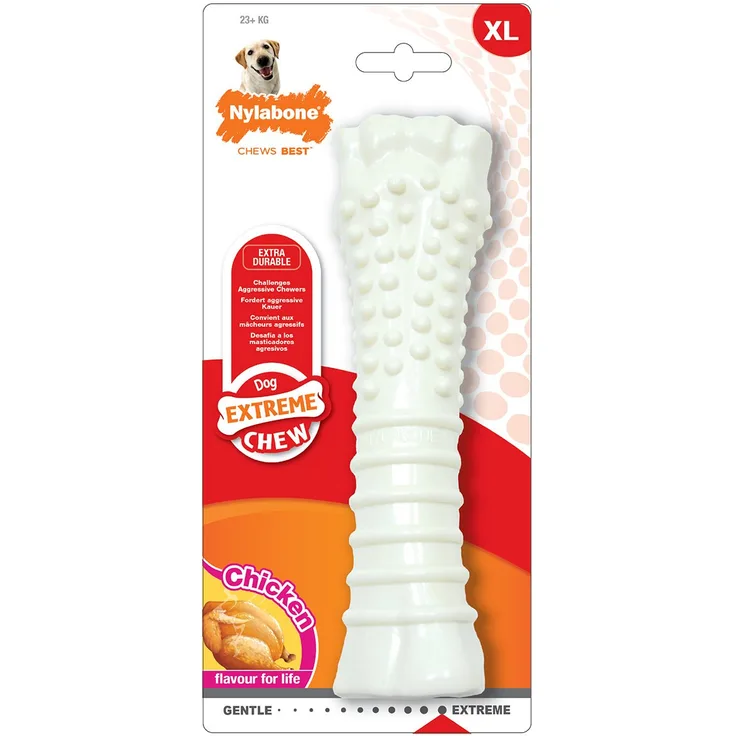 Nylabone Dura Chew Kauknochen Hühnchen-Geschmack XL