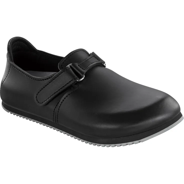 Birkenstock Clog Linz Superlauf, Naturleder, schwarz, normal, Größe 42
