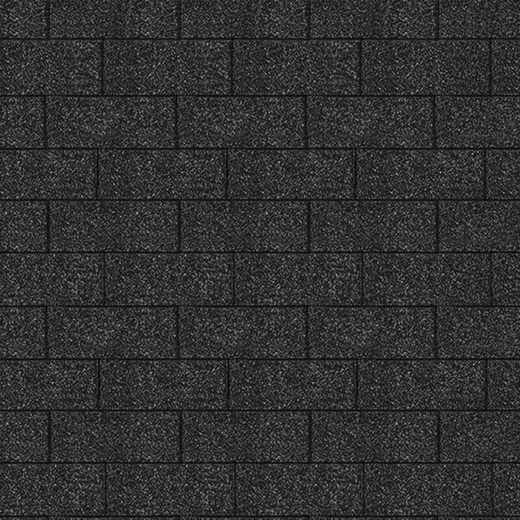 Karibu Dachschindeln Rechteck schwarz 3 qm