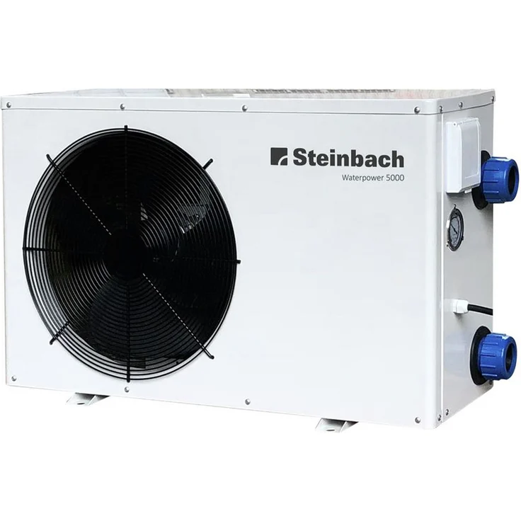 Steinbach Wärmepumpe Waterpower 5000, R32, Heizleistung 5,1 kW, Kühlleistung 3,4 kW, Anschluss 230 V / 0,84 kW, Schallleistung dB(a) 48, Wasseranschluss D 50 mm, Titan Wärmetauscher, 049202 – Bild 1