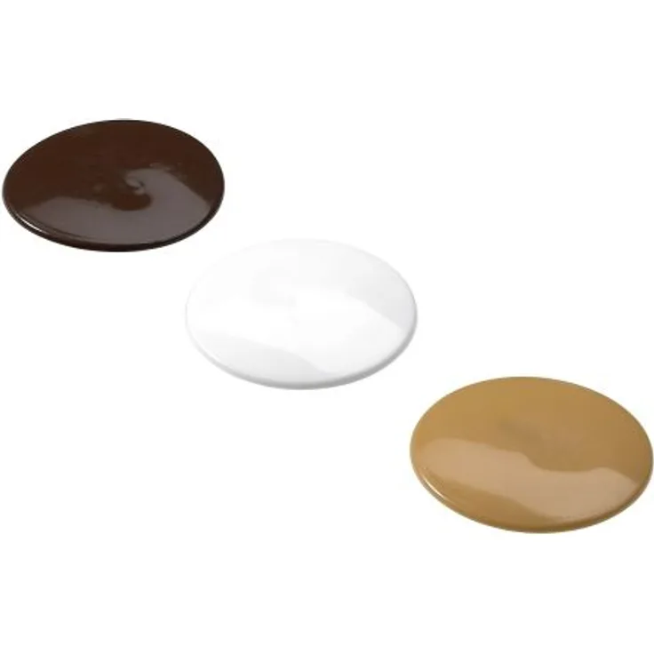 Hettich Abdeckkappe für Rastex 25, Ø 30 mm, weiß-braun-beige, 24 Stück