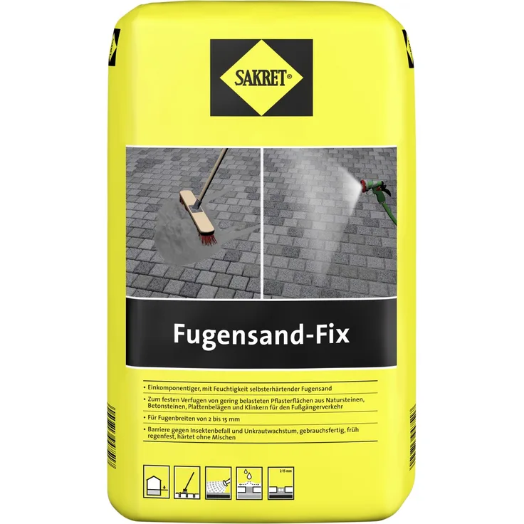 Sakret Fugensand fix grau 15 kg
