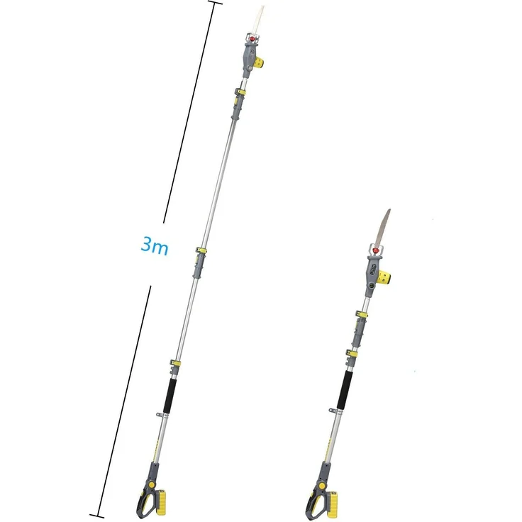 FANZTOOL 20V Li-Ion Akku 2-in-1 Hochentaster-teleskop Heckenschere mit 2Ah Akku & Ladegerät, Reichweite bis 5 m, 17 cm Schnittstärke, leichtes Gewicht 2,5 Kg – Bild 4