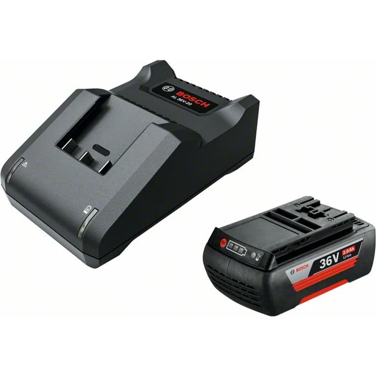 Bosch 1x 36V Akku 2 Ah mit Ladegerät AL 36V-20 Starterkit 36V – Bild 1