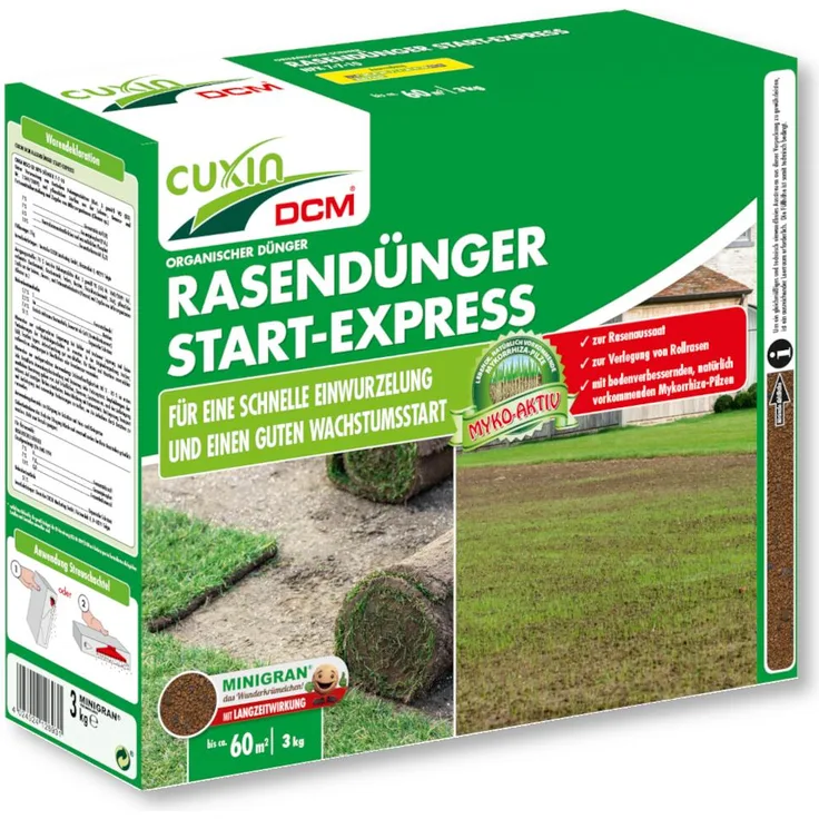 CUXIN DCM Rasendünger Start-Express, 3 kg