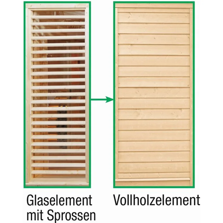 Wolff Finnhaus Sauna Paradiso: Tausch Sprossen in Vollholz