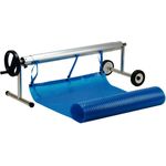 Aufroller für Solarplanen Edelstahl fahrbar 2,70 – 4,40 Meter