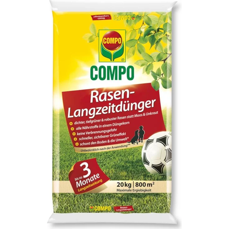 COMPO® Rasen-Langzeitdünger, 20 kg – Bild 1