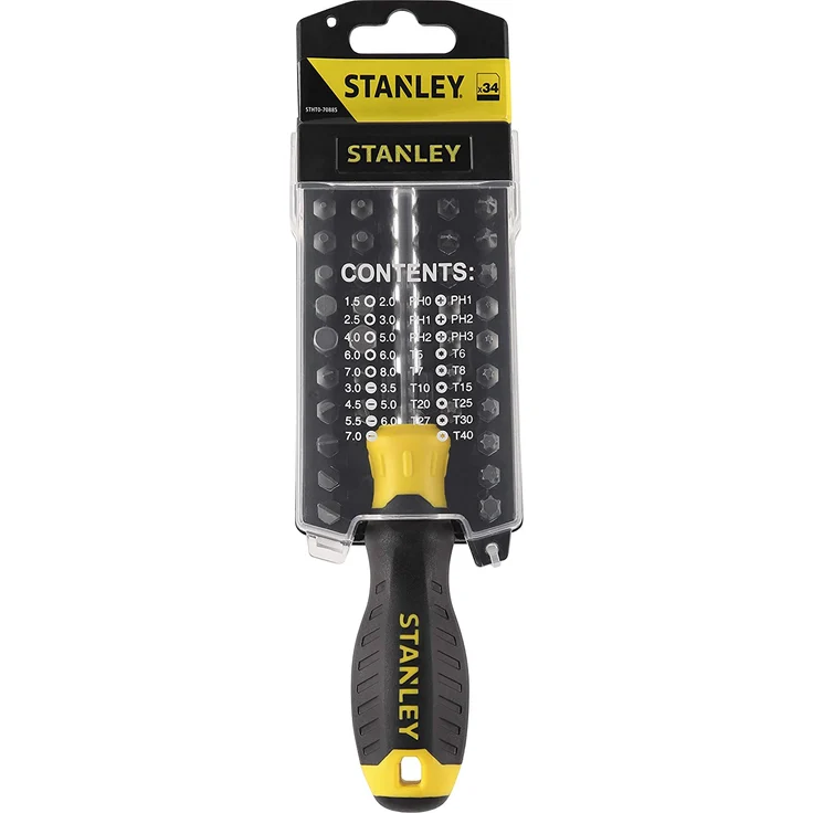 Stanley STHT0-70885 Multibit- Schraubendreher-Set, 34 teilig, 7,5 x 5 x 23 cm – Bild 2