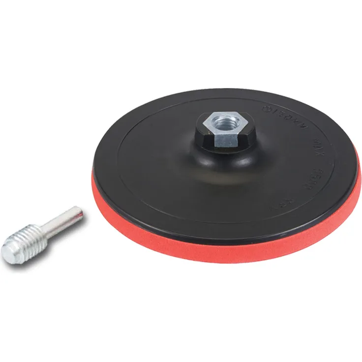 Stützteller Polierscheibe Schleifteller 150mm mit Spanndorn Klett 5x