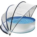 Steinbach Cabrio Dome Ø 440 x 220 cm schwarz - Gartendach & Pooldach für Aufstellpools