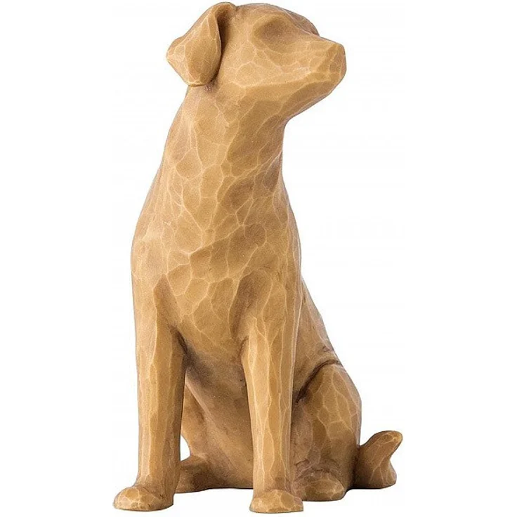 Willow Tree Figur - Love my Dog - Hundefigur sitzend Hellbraun
