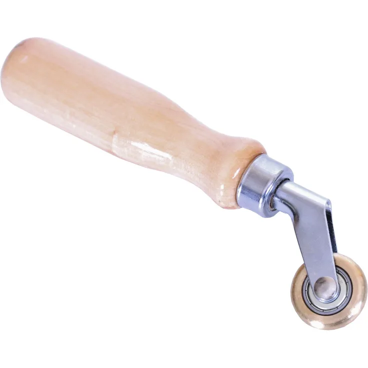 Profi Andrückrolle 5 mm Messing Andrückwalze Andrück Rolle Folie hart Dachdecker