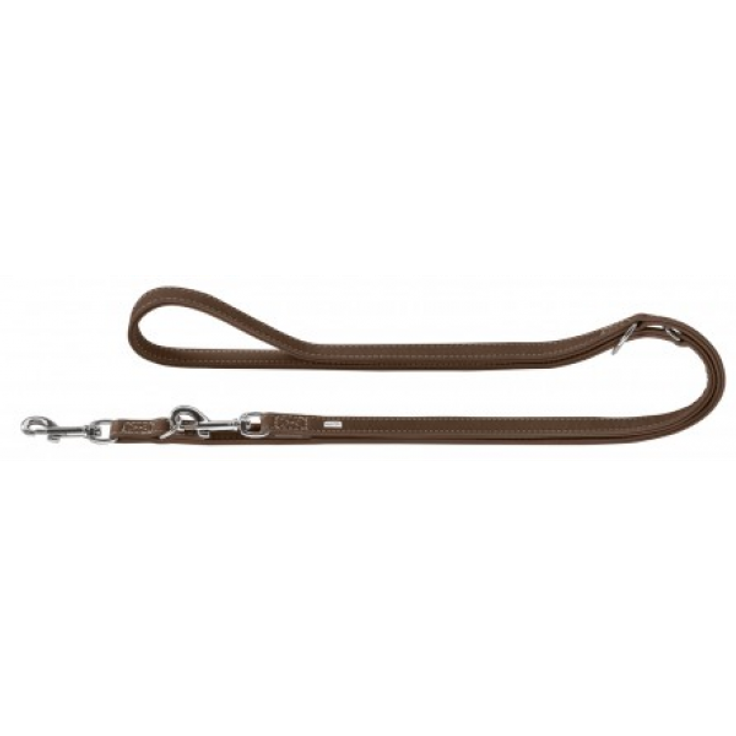 Hunter Hunde-Leine verstellbar Hunting braun 13-200