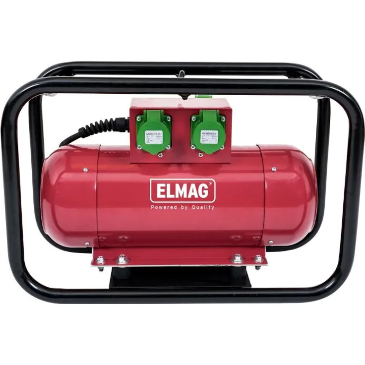 Elmag Hochfrequenz Umformer Modell HFUE 2,5kVA, 230 Volt umgewandelt auf 42V/200Hz, Strom 35A, mit Metallschutzrahmen, thermischer Überlatzschutz (ohne Rüttelflasche)